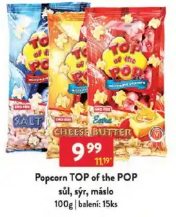 Qanto Popcorn TOP of the POP sůl, sýr, máslo nabídka