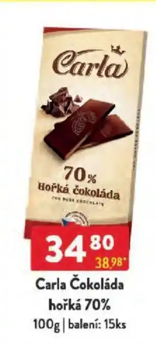 Qanto Carla Čokoláda hořká 70% nabídka