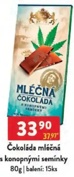 Qanto Čokoláda mléčná s konopnými semínky nabídka