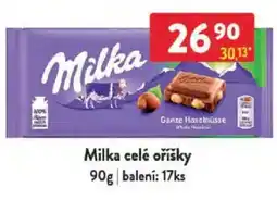Qanto Milka celé oříšky nabídka