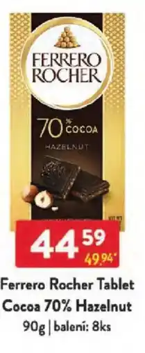 Qanto Ferrero Rocher Tablet Cocoa 70% Hazelnut nabídka