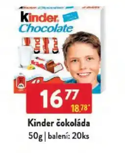 Qanto Kinder čokoláda nabídka