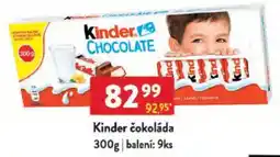 Qanto Kinder čokoláda nabídka