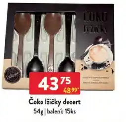 Qanto Čoko lžičky dezert nabídka