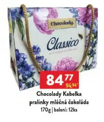 Qanto Chocolady Kabelka pralinky mléčná čokoláda nabídka