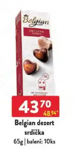 Qanto Belgian dezert srdíčka nabídka