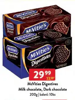 Qanto McVities Digestives Milk chocolate, Dark chocolate nabídka