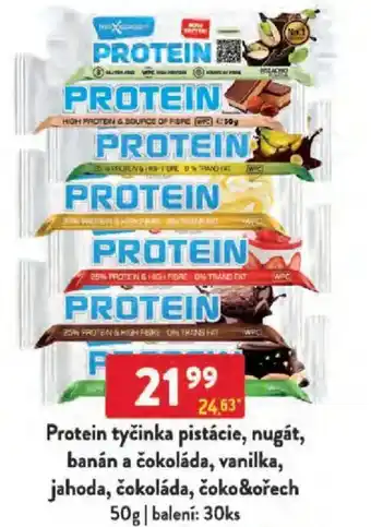 Qanto Protein tyčinka pistácie, nugát, banán a čokoláda, vanilka, jahoda, čokoláda, čoko&ořech nabídka