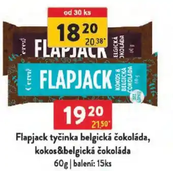 Qanto Flapjack tyčinka belgická čokoláda, kokos&belgická čokoláda nabídka