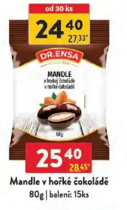 Qanto DR.ENSA Mandle v hořké čokoládě nabídka