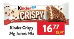 Qanto Kinder Crispy nabídka