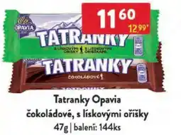 Qanto Tatranky Opavia čokoládové, s lískovými oříšky nabídka