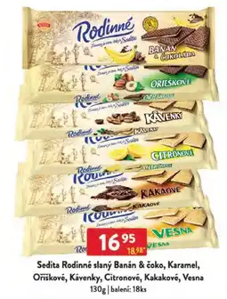 Qanto Sedita Rodinné slaný Banán & čoko, Karamel, Oříškové, Kávenky, Citronové, Kakakové, Vesna nabídka