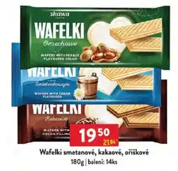 Qanto Wafelki smetanové, kakaové, oříškové nabídka