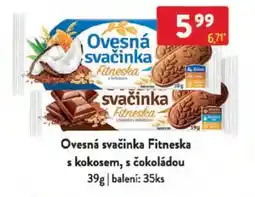 Qanto Ovesná svačinka Fitneska s kokosem, s čokoládou nabídka