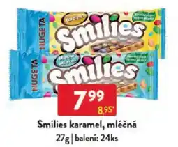 Qanto Smilies karamel, mléčná nabídka