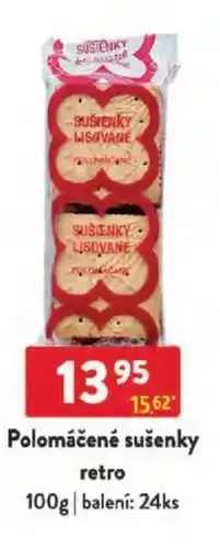 Qanto Polomáčené sušenky retro nabídka