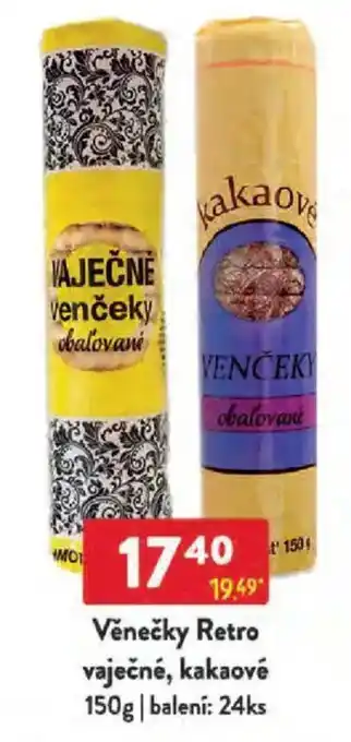 Qanto Věnečky Retro vaječné, kakaové nabídka