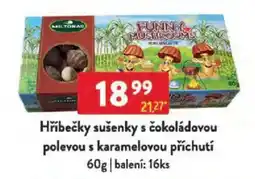 Qanto Hříbečky sušenky s čokoládovou polevou s karamelovou příchutí nabídka