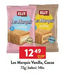 Qanto Les Marquis Vanilla, Cocoa nabídka