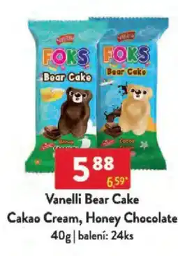 Qanto Vanelli Bear Cake Cakao Cream, Honey Chocolate nabídka