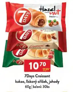 Qanto 7Days Croissant kakao, lískový oříšek, jahody nabídka