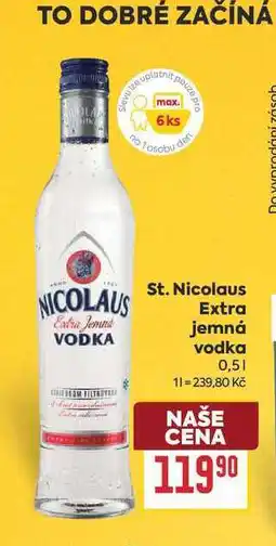 Billa St. Nicolaus Extra Jemná vodka nabídka