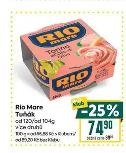 Billa Rio Mare Tuňák od 120/od nabídka
