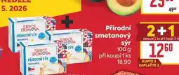 Billa Přírodní smetanový sýr nabídka