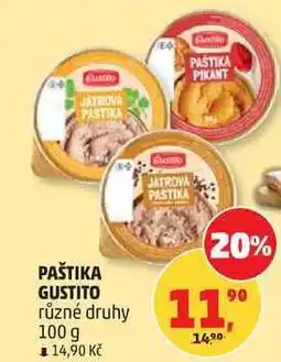 Penny Market PAŠTIKA GUSTITO různé druhy nabídka