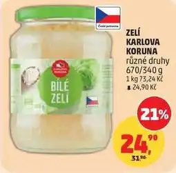 Penny Market ZELÍ KARLOVA KORUNA různé druhy, 670/340g nabídka
