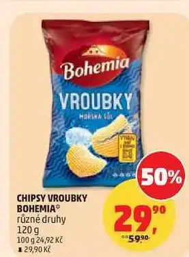 Penny Market CHIPSY VROUBKY BOHEMIA různé druhy nabídka