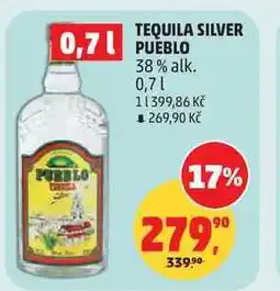 Penny Market TEQUILA SILVER PUEBLO 38% alk nabídka