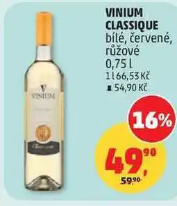 Penny Market VINIUM CLASSIQUE bílé, červené, růžové nabídka