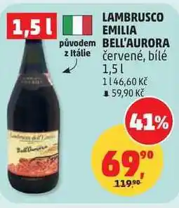 Penny Market LAMBRUSCO EMILIA BELL'AURORA červené nabídka