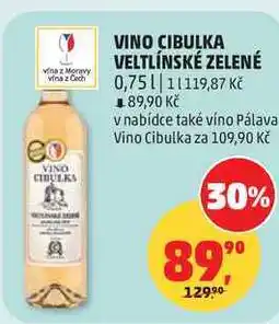 Penny Market VINO CIBULKA VELTLÍNSKÉ ZELENÉ nabídka