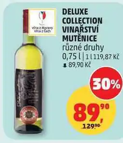 Penny Market DELUXE COLLECTION VINAŘSTVÍ MUTĚNICE různé druhy nabídka