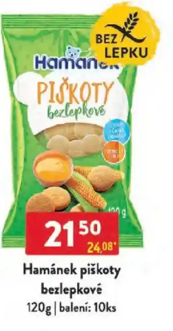 Qanto Hamánek piškoty bezlepkové nabídka