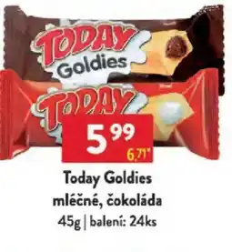 Qanto Today Goldies mléčné, čokoláda nabídka