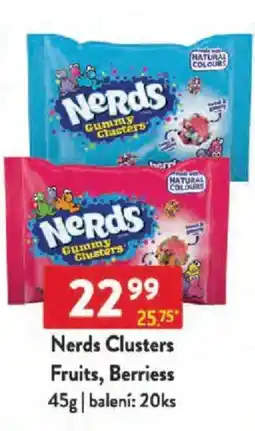 Qanto Nerds Clusters Fruits, Berriess nabídka
