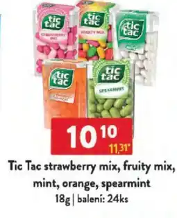 Qanto Tic Tac strawberry mix, fruity mix, mint, orange, spearmint nabídka