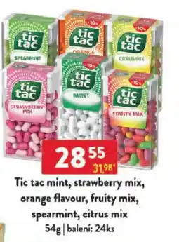 Qanto Tic tac mint, strawberry mix, orange flavour, fruity mix, spearmint, citrus mix nabídka
