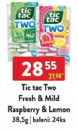 Qanto Tic tac Two Fresh & Mild Raspberry & Lemon nabídka