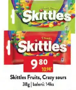 Qanto Skittles Fruits, Crazy sours nabídka