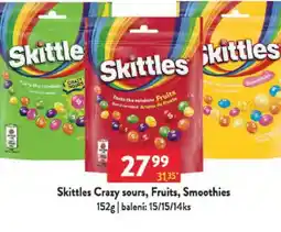 Qanto Skittles Crazy sours, Fruits, Smoothies nabídka