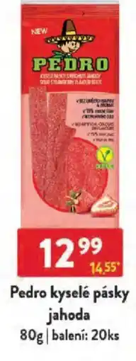 Qanto Pedro kyselé pásky jahoda nabídka