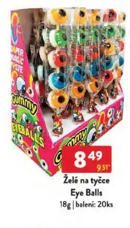 Qanto Želé na tyčce Eye Balls nabídka