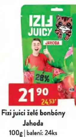 Qanto Fizi juici želé bonbóny Jahoda nabídka