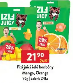Qanto Fizi juici želé bonbóny Mango, Orange nabídka