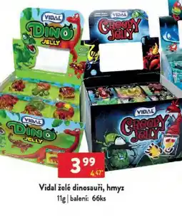 Qanto Vidal želé dinosauři, hmyz nabídka